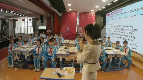 《U6 Weather - Stoy time》人教版四上英语模拟课说课视频