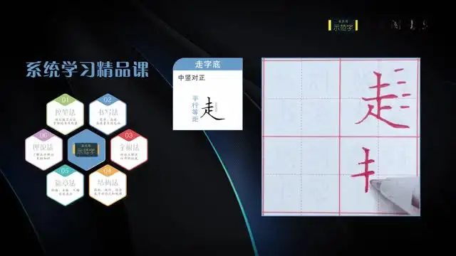 250课硬笔书法系统课程：从基础到进阶，手把手教你练就一手好字