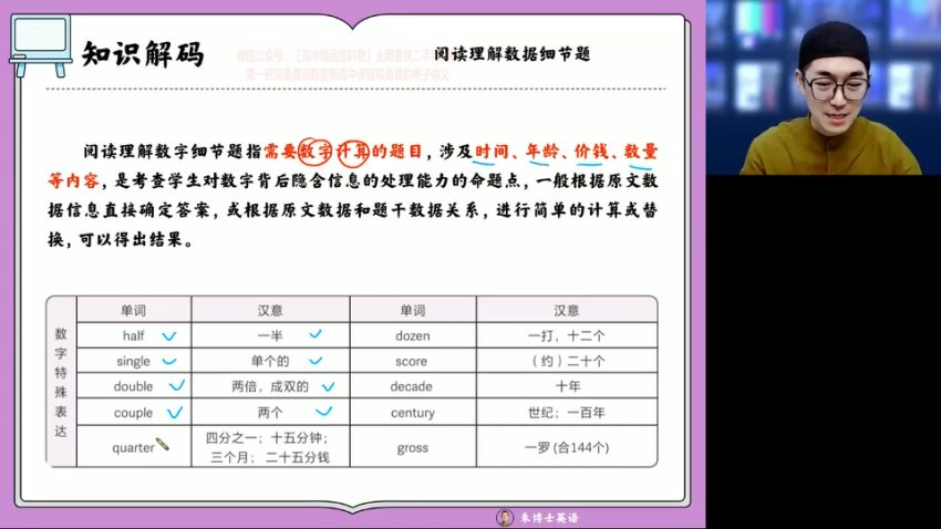 2024高一英语寒假特训班-朱汗祺非谓语/完形/阅读/写作精讲