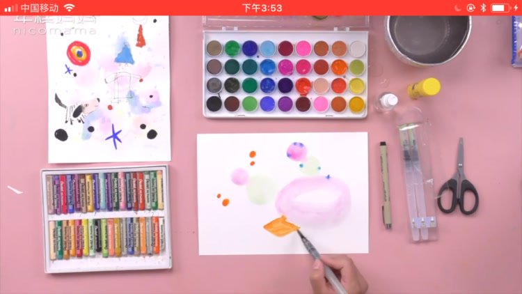 亲子绘画50课+零基础水彩16课：从入门到创作