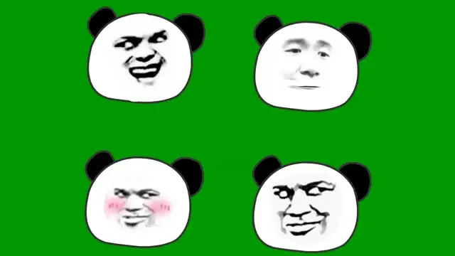 现代沙雕动画绿幕人物素材合集