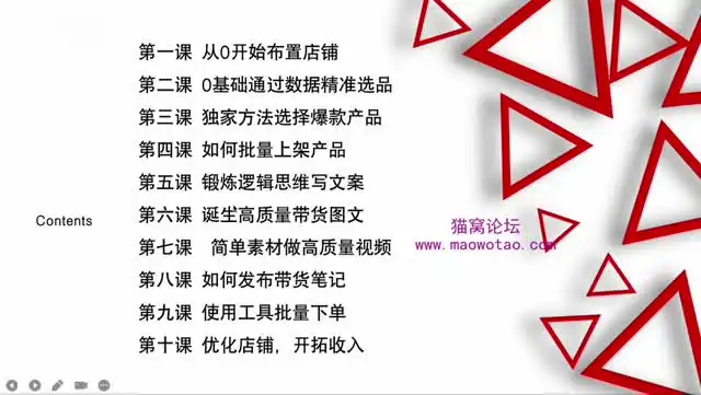 2024小红书无货源电商变现实战课